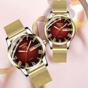 SmartbuyerNG Nibosi Gold-Red Valentine Couple Luxury Watches