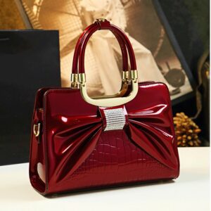 SmartbuyerNG Hot Bowknot Ladies Red Luxury Handbag