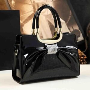 SmartbuyerNG Hot Bowknot Ladies Black Luxury Handbag