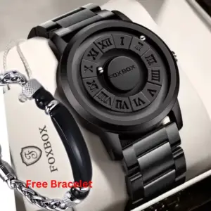 SmartbuyerNG Foxbox Neoclassical Magnetic Black Men Luxury Watch